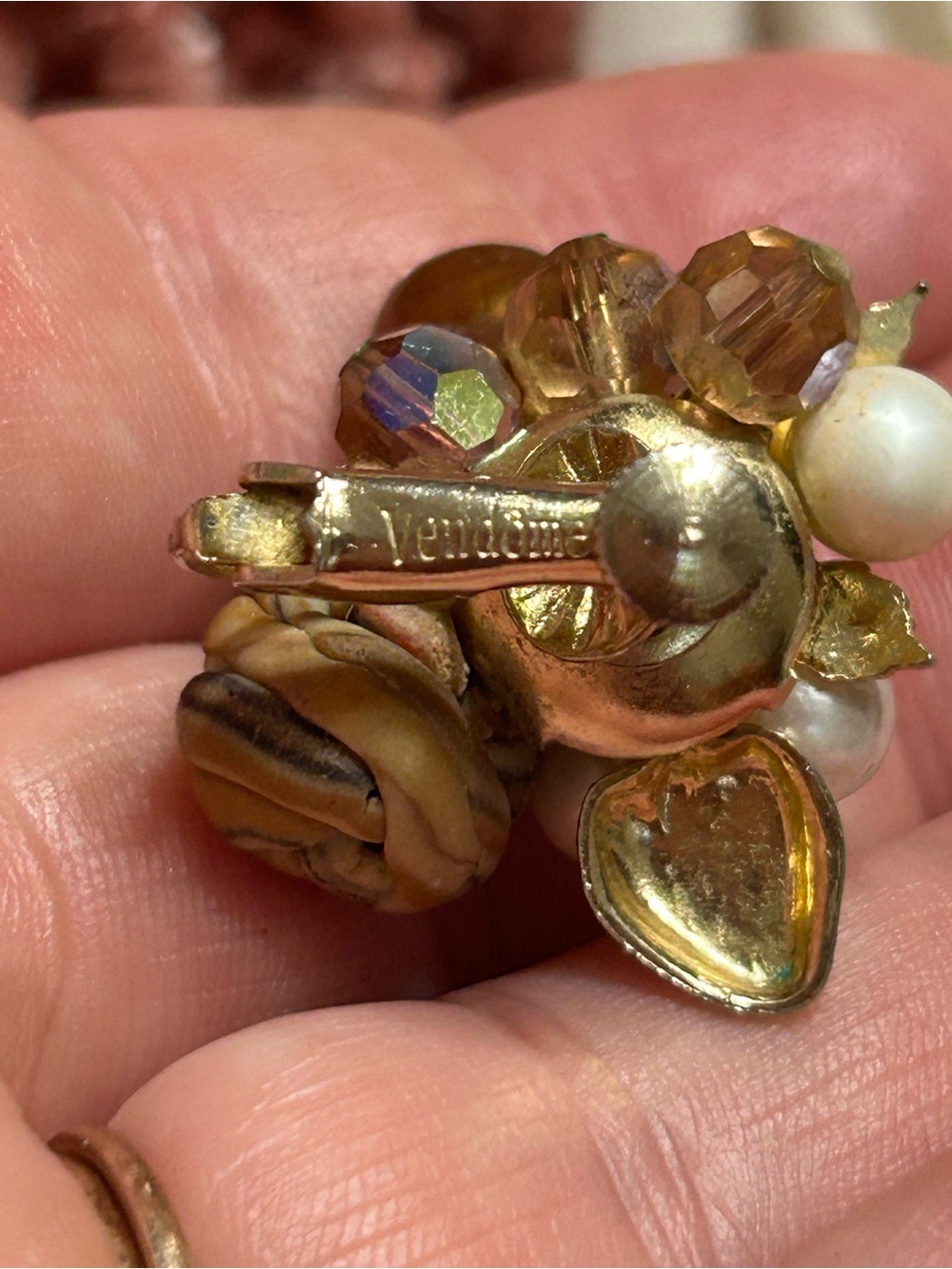 Vendome 50’s Cluster Clipon/Screwbacks Earrings - Picture 3 of 11